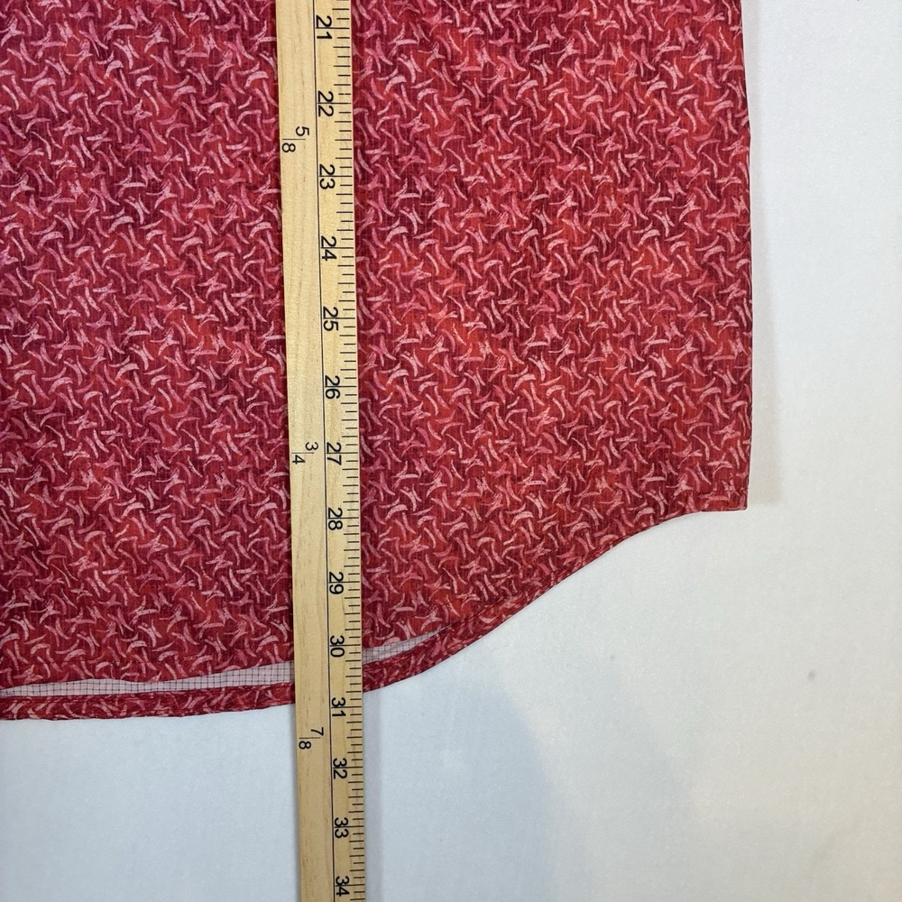 Tommy Bahama Island Zone Hawaiian Shirt Mens X Large Red Stretch Button Up - Picture 5 of 7